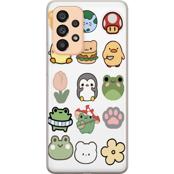 Samsung Galaxy A53 5G Genomskinligt Skal Kawaii Friends – söta figurer i japansk stil