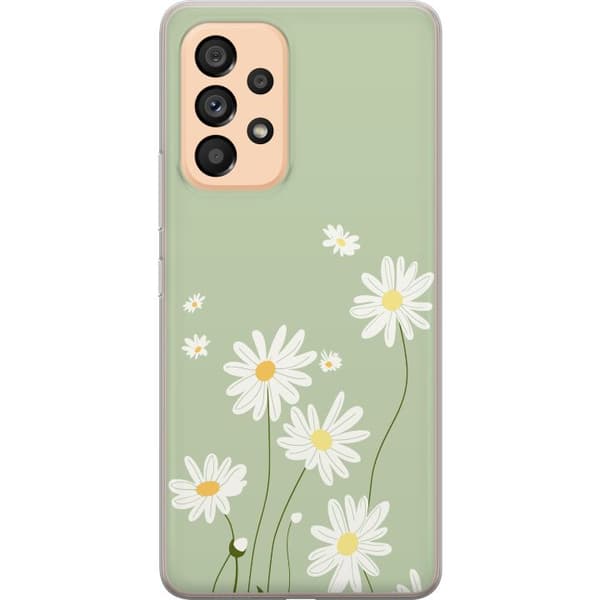 Samsung Galaxy A53 5G Gjennomsiktig deksel Prestekrager - blomstrete mønster i svensk sommerstil