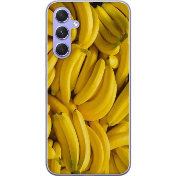 Samsung Galaxy A54 Läpinäkyvä kuori Banaani kuvio