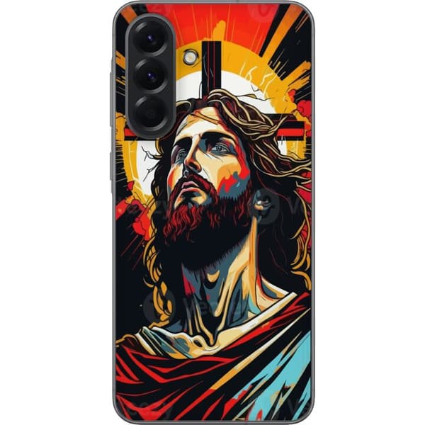 Samsung Galaxy A56 Gjennomsiktig deksel Jesus & Kort - religiøst motiv med dyp symbolikk