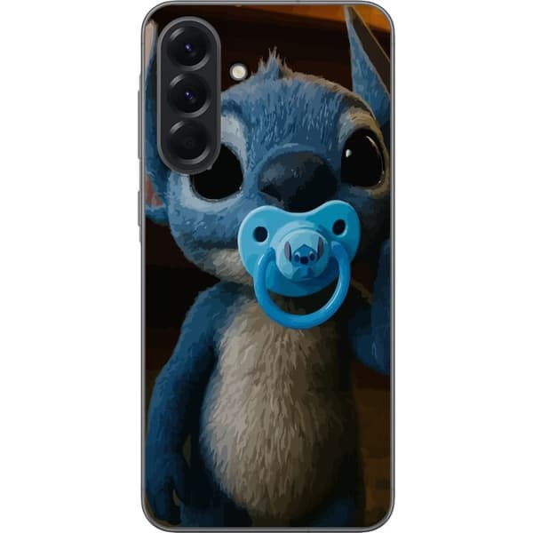 Samsung Galaxy A56 Gjennomsiktig deksel Stitch & Napp - babytema med søt karakter