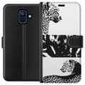 Miniatyrbillede 1 af 3: Samsung Galaxy A6 (2018) Tegnebogsetui Leopard Faces