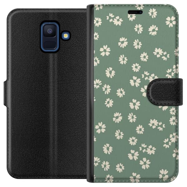 Samsung Galaxy A6 (2018) Lompakkokotelo Kukkaisunelma - Värikäs Kukkakuvio