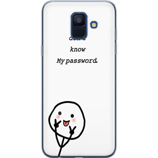 Samsung Galaxy A6 (2018) Gennemsigtig cover Du Kender Ikke Mit Adgangskode