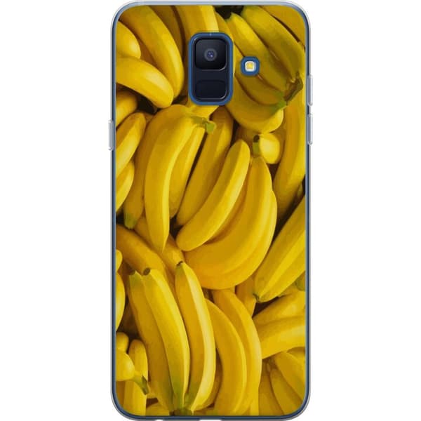 Samsung Galaxy A6 (2018) Läpinäkyvä kuori Banaani kuvio