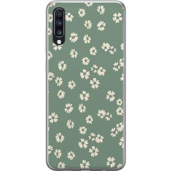 Samsung Galaxy A70 Läpinäkyvä kuori Kukkaisunelma - Värikäs Kukkakuvio