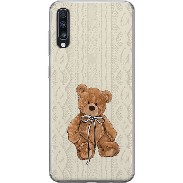 Samsung Galaxy A70 Gennemsigtig cover Lille Teddy – klassisk teddy i enkel design