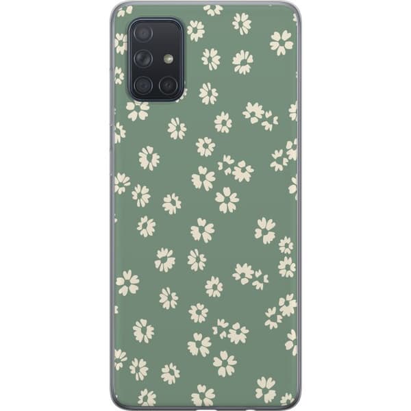 Samsung Galaxy A71 Gjennomsiktig deksel Blomsterdrøm - Fargerikt Blomstermønster