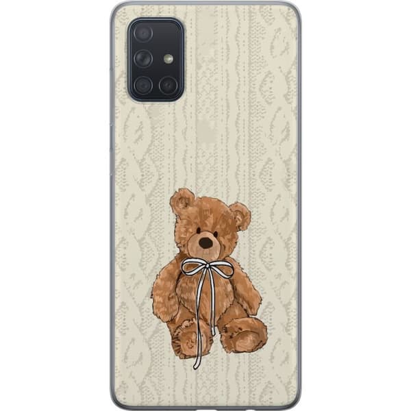 Samsung Galaxy A71 Gjennomsiktig deksel Liten Bamse – klassisk bamse i enkel design