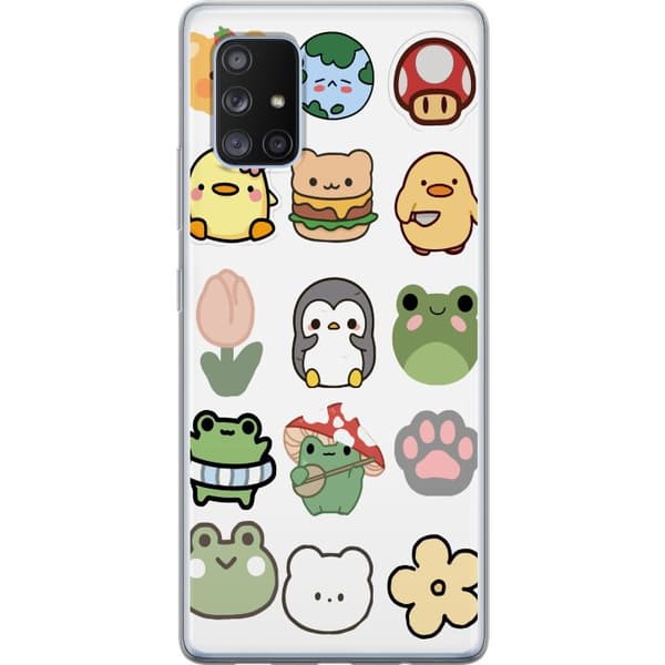 Samsung Galaxy A71 5G Gjennomsiktig deksel Kawaii Friends