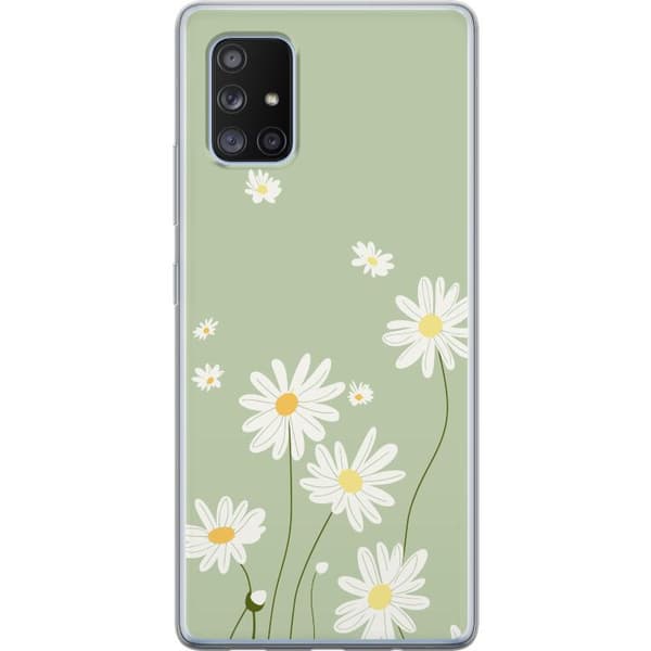 Samsung Galaxy A71 5G Gjennomsiktig deksel Prestekrager - blomstrete mønster i svensk sommerstil
