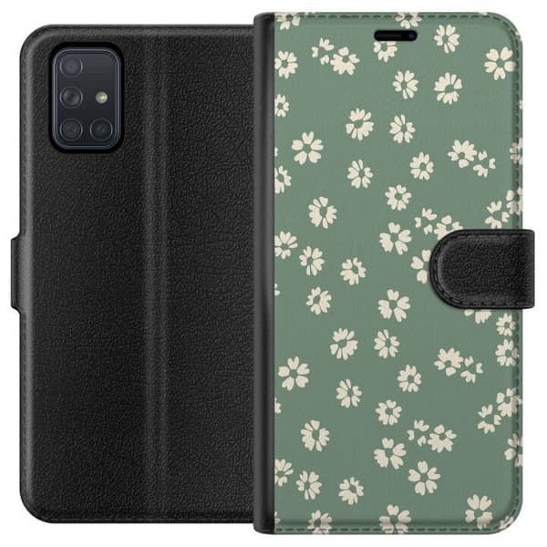 Samsung Galaxy A71 Lommeboketui Blomsterdrøm - Fargerikt Blomstermønster