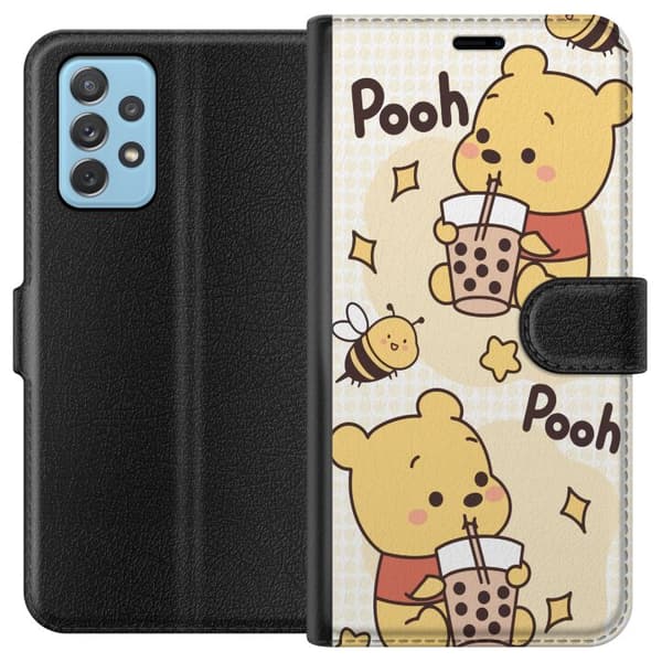 Samsung Galaxy A72 5G Lommeboketui Nalle Pooh stil - klassisk bjørnemotiv i en ny tolkning