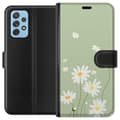 Miniatyrbillede 1 af 3: Samsung Galaxy A72 5G Tegnebogsetui Præstekraver - blomstret mønster i svensk sommerstil