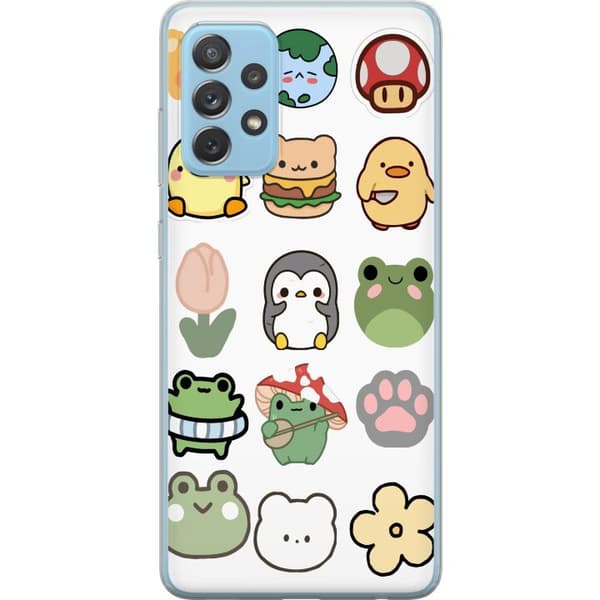 Samsung Galaxy A72 5G Läpinäkyvä kuori Kawaii Friends