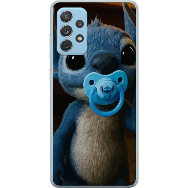Samsung Galaxy A72 5G Gennemsigtig cover Stitch & Napp - babytema med sød karakter