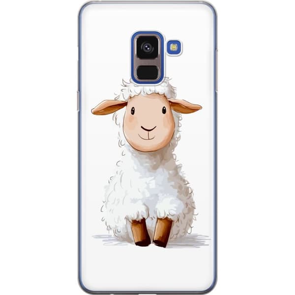 Samsung Galaxy A8 (2018) Genomskinligt Skal Sött Lamm – tecknad stil för barn & babyprodukter