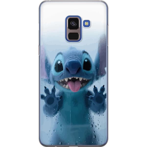 Samsung Galaxy A8 (2018) Genomskinligt Skal Stitch Window View – Stitch vid ett fönster i söt stil