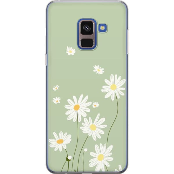 Samsung Galaxy A8 (2018) Gennemsigtig cover Præstekraver - blomstret mønster i svensk sommerstil