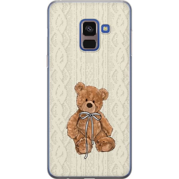 Samsung Galaxy A8 (2018) Gennemsigtig cover Lille Teddy – klassisk teddy i enkel design
