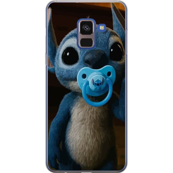 Samsung Galaxy A8 (2018) Gennemsigtig cover Stitch & Napp - babytema med sød karakter