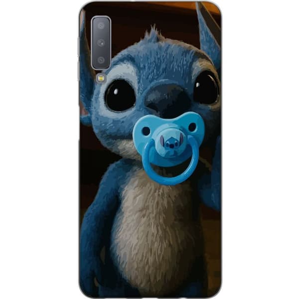 Samsung Galaxy A7 (2018) Läpinäkyvä kuori Stitch & Napp - vauvateema söpöllä hahmolla