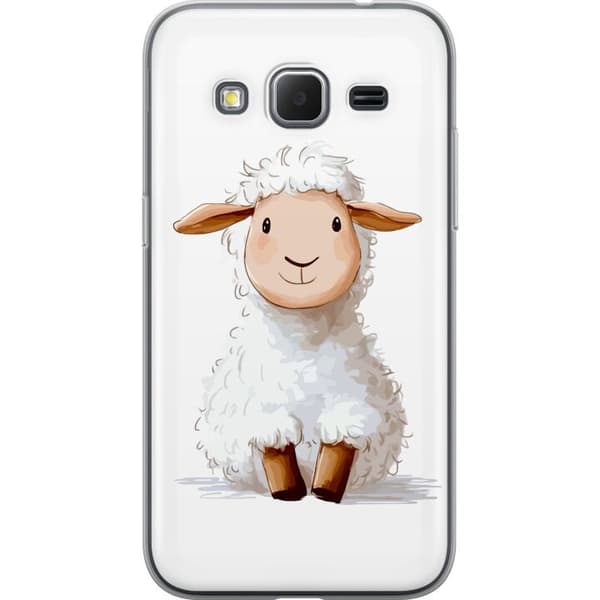 Samsung Galaxy Core Prime Läpinäkyvä kuori Suloinen Lammas - lasten ja vauvan tuotteita sarjakuvatyyliin