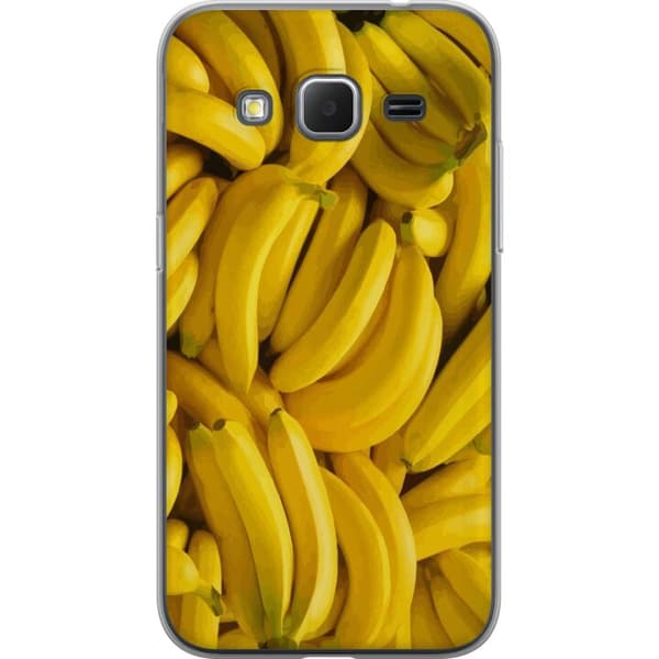 Samsung Galaxy Core Prime Gennemsigtig cover Banan mønster