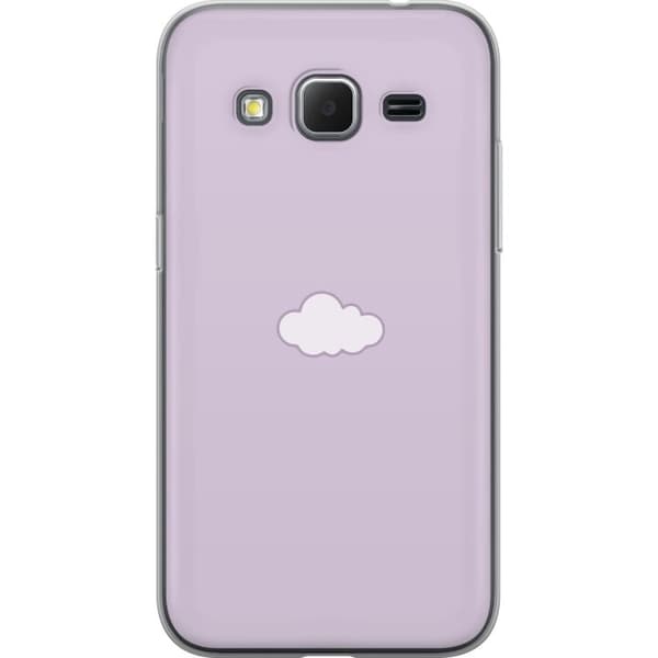 Samsung Galaxy Core Prime Gennemsigtig cover Lilla Sky - minimalistisk sky på lilla baggrund