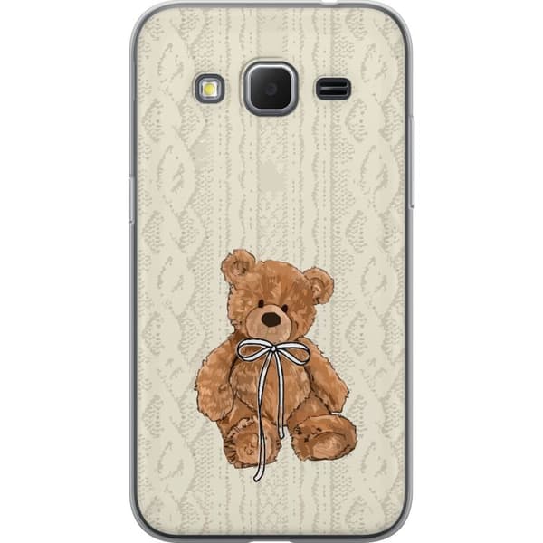 Samsung Galaxy Core Prime Gennemsigtig cover Lille Teddy – klassisk teddy i enkel design