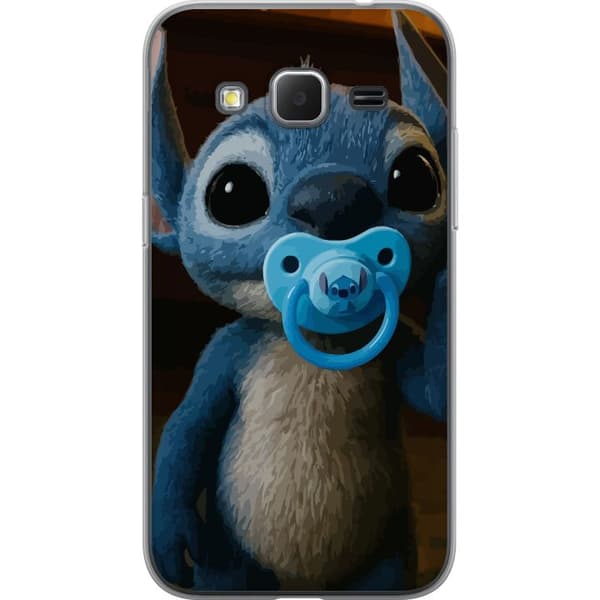 Samsung Galaxy Core Prime Läpinäkyvä kuori Stitch & Napp - vauvateema söpöllä hahmolla
