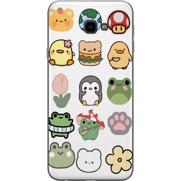 Samsung Galaxy J4+ Gennemsigtig cover Kawaii Friends