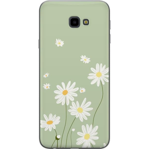 Samsung Galaxy J4+ Gennemsigtig cover Præstekraver - blomstret mønster i svensk sommerstil