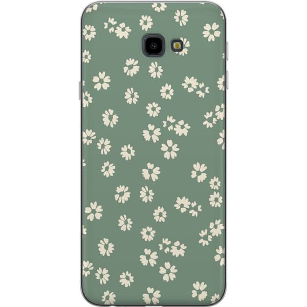Samsung Galaxy J4+ Gennemsigtig cover Blomsterdrøm - Farverigt Blomstermønster