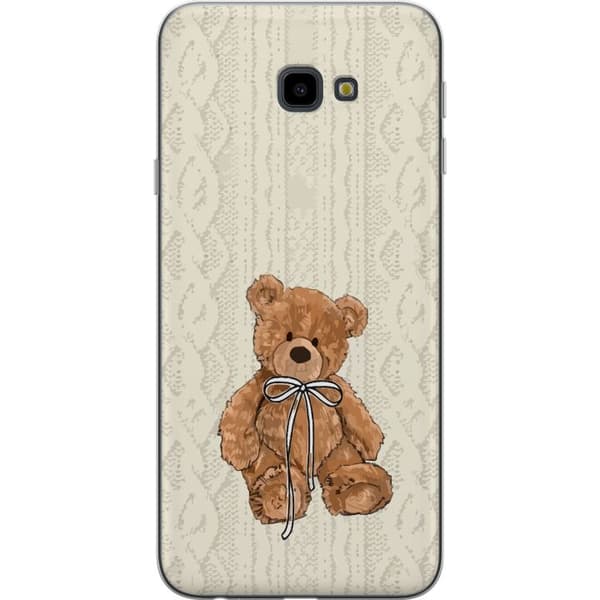 Samsung Galaxy J4+ Genomskinligt Skal Liten Nalle – klassisk nalle i enkel design