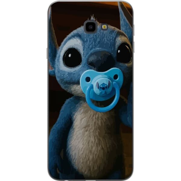 Samsung Galaxy J4+ Gennemsigtig cover Stitch & Napp - babytema med sød karakter