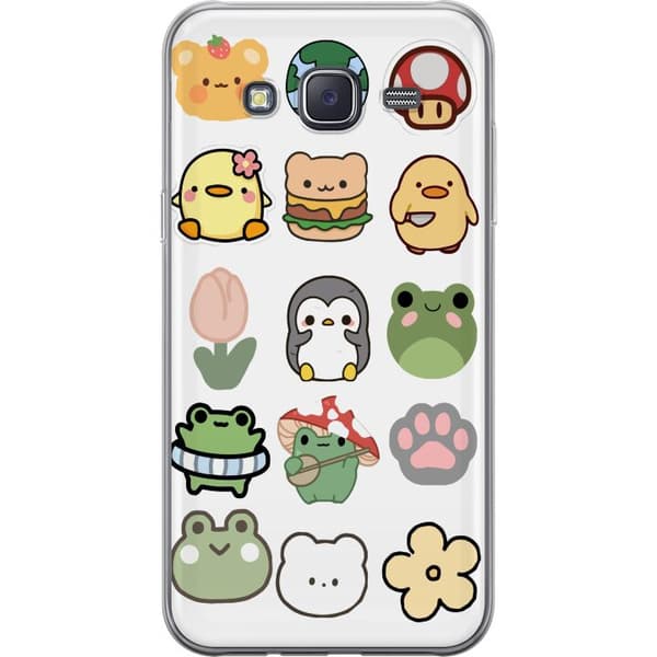 Samsung Galaxy J5 Genomskinligt Skal Kawaii Friends – söta figurer i japansk stil
