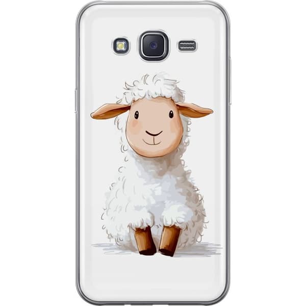 Samsung Galaxy J5 Genomskinligt Skal Sött Lamm – tecknad stil för barn & babyprodukter