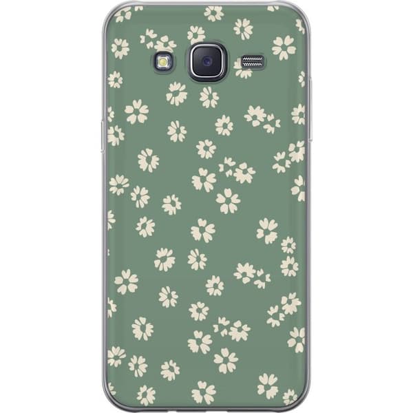 Samsung Galaxy J5 Genomskinligt Skal Blomsterdröm – färgglatt blommönster