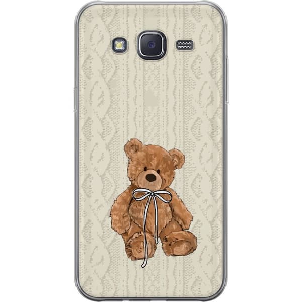 Samsung Galaxy J5 Genomskinligt Skal Liten Nalle – klassisk nalle i enkel design