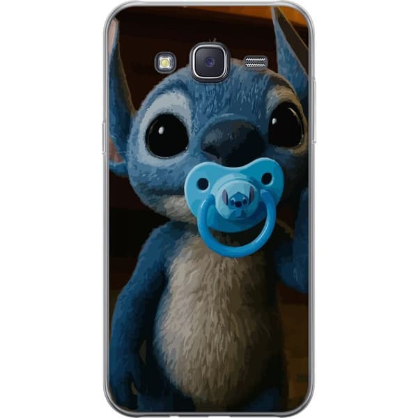 Samsung Galaxy J5 Genomskinligt Skal Stitch & Napp – babytema med söt karaktär