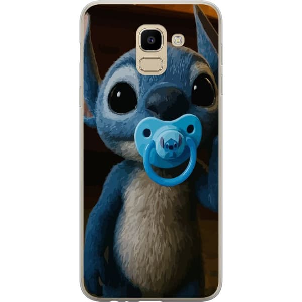 Samsung Galaxy J6 Gjennomsiktig deksel Stitch & Napp - babytema med søt karakter