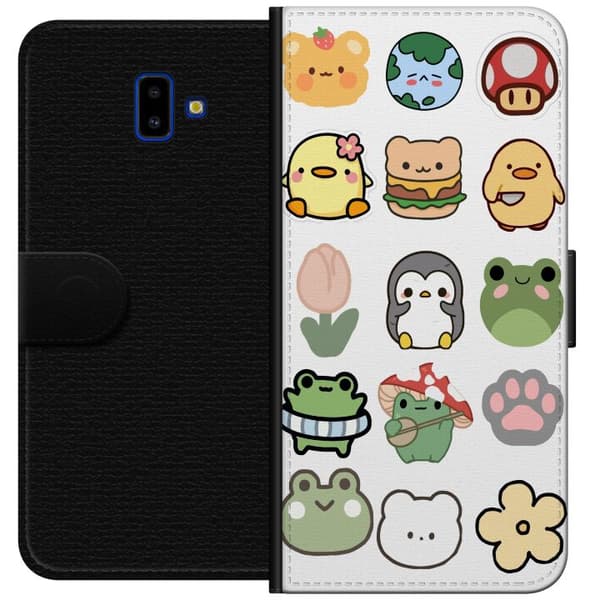Samsung Galaxy J6+ Tegnebogsetui Kawaii Friends
