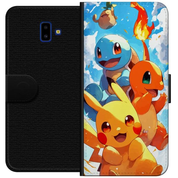 Samsung Galaxy J6+ Lompakkokotelo Pocket Creatures - innoittanut Pokémonista mainitsematta nimeä