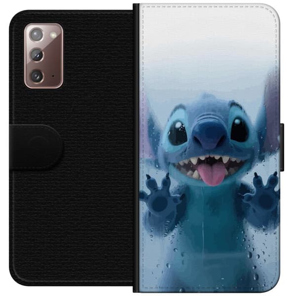 Samsung Galaxy Note20 Tegnebogsetui Stitch ved et vindue i sød stil