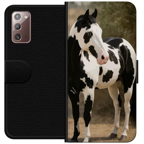 Samsung Galaxy Note20 Tegnebogsetui Smuk Hest - elegant illustration af hestemotiv