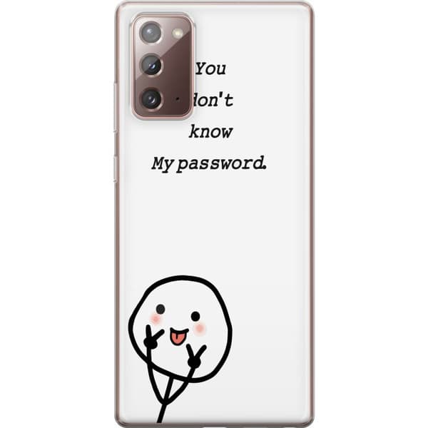 Samsung Galaxy Note20 Läpinäkyvä kuori Et Tunne Salasanaani