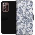 Pikkukuva 1 / 3: Samsung Galaxy Note20 Ultra Lompakkokotelo Kukat & Linnut - Romanttinen Vintage-tyylinen Kuviointi