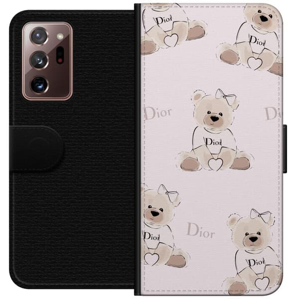 Samsung Galaxy Note20 Ultra Lompakkokotelo Teddy Dior Vibes - ylellinen nalle muotityyliin