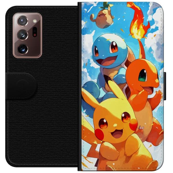 Samsung Galaxy Note20 Ultra Tegnebogsetui Pocket Creatures - inspireret af Pokémon uden at nævne navnet